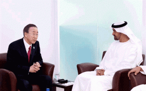 Mohammed bin Zayed receives UN chief