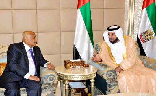 Shaikh Khalifa talks to Yemen's PM