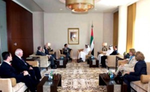 Sheikh Abdullah receives U. S. Congress Delegation & Int'l Quartet Envoy