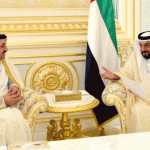 Sheikh Khalifa and Qatari Minister