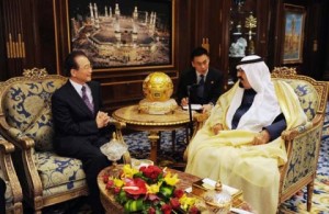 Wen Jiabao with Saudi Arabian King
