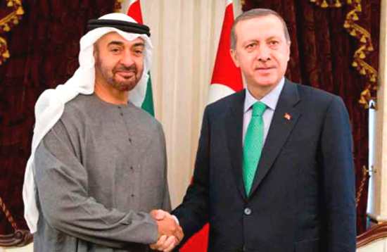 Sheikh Mohammed bin Zayed holds talks with PM of Turkey