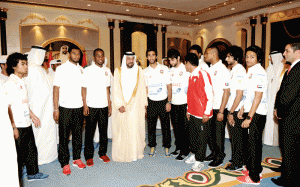 President honours Olympic Football Team