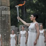 Olympic flame lit for London Games 2012