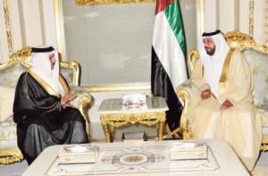 President Khalifa meets GCC Secretary General