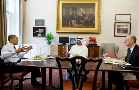 Sheikh Zayed discuss Relations with President Obama