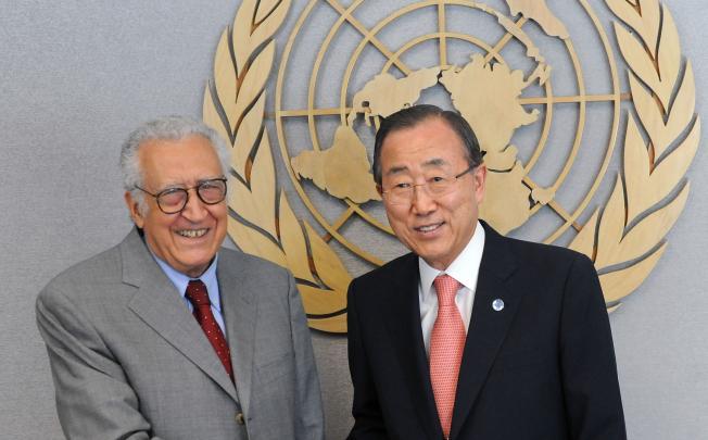 Ban and Brahimi Meet to Discuss Syria