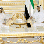 President Khalifa meets Sheikh Humaid bin Rashid