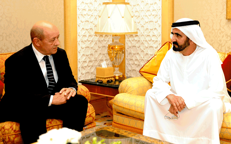 Sheikh Mohammed Meets French Defence Minister