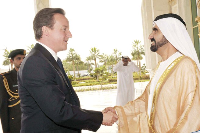 Sheikh Mohammed hold talks with PM Cameron