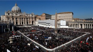 Pope Bids Farewell to Huge Crowds