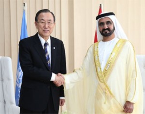 Sheikh Mohammed Receives Ban Ki Moon