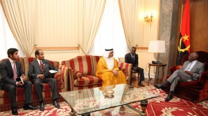 Sheikh Abdullah Discuss Bilateral Ties with Angolan President