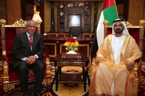 Sheikh Mohammed Meets Libyan PM