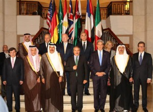 Sheikh Abdullah attends Friend of Syria Meeting