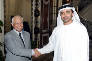 Sheikh Abdullah Holds Talks with Egyptian PM