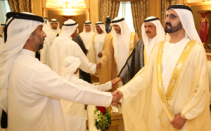 Sheikh Mohammed Exchanges Eid greetings with Rulers