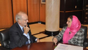 Sheikha Lubna Holds Talks with St.Lucia & German Counterparts