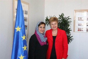 Sheikha Lubna Meets European Commissioner