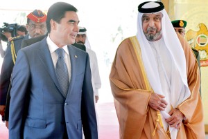 President, Turkmen President Hold Discussions
