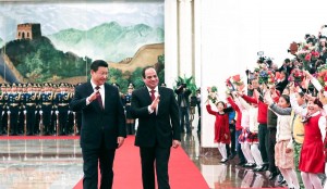 Sisi on his first presidential visit to China