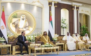 UAE leaders receive Egyptian President