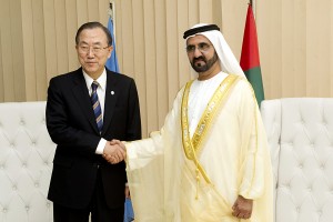 Sheikh Mohammed meets Ban ki Moon