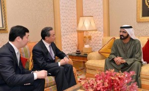 Sheikh Mohammed receives China's FM