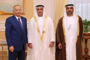 Sheikh Saif meets President of Uzbekistan