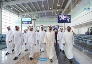 Sheikh Mohammed inspects concourse D building