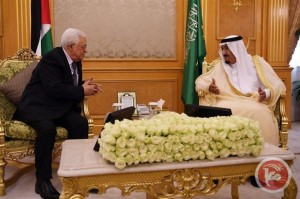 Saudi king meets Palestinian president