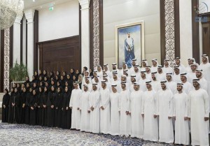 Sheikh Mohamed bin Zayed receives YC members