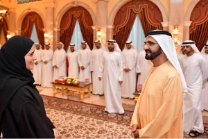 Sheikh Mohammed receives top-achieving students