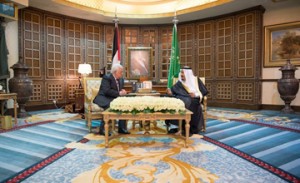 Saudi Monarch receives Palestinian President