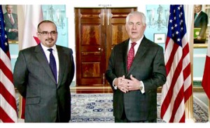 HRH Crown Prince meets US Secretary of State