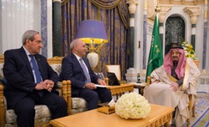 Saudi King meets Iraqi delegation