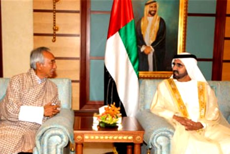 Sheikh Mohammed receives special envoy of PM of Bhutan