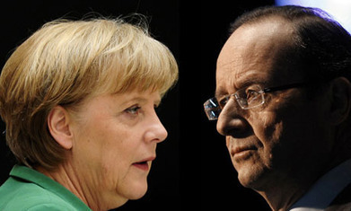 Merkel faces showdown with Hollande over eurozone crisis