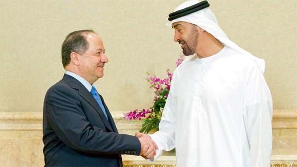 Sheikh Mohammed hold talks with Masoud Barazani