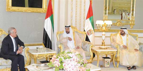 President Khalifa holds talks with Lebanese President