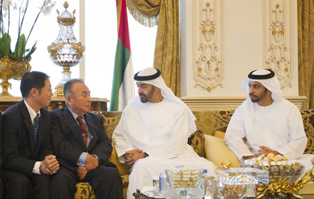 Sheikh Mohammed bin Zayed Receives Japanese oil CEOs