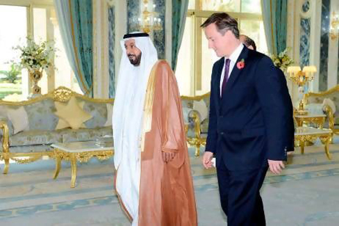 UAE President receives British Prime Minister