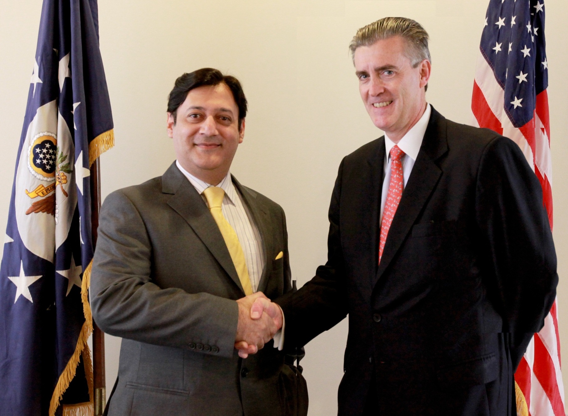 Javed Malik Meets US Ambassador Richard Olson