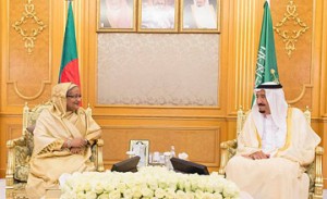Saudi King receives Bangladeshi Premier